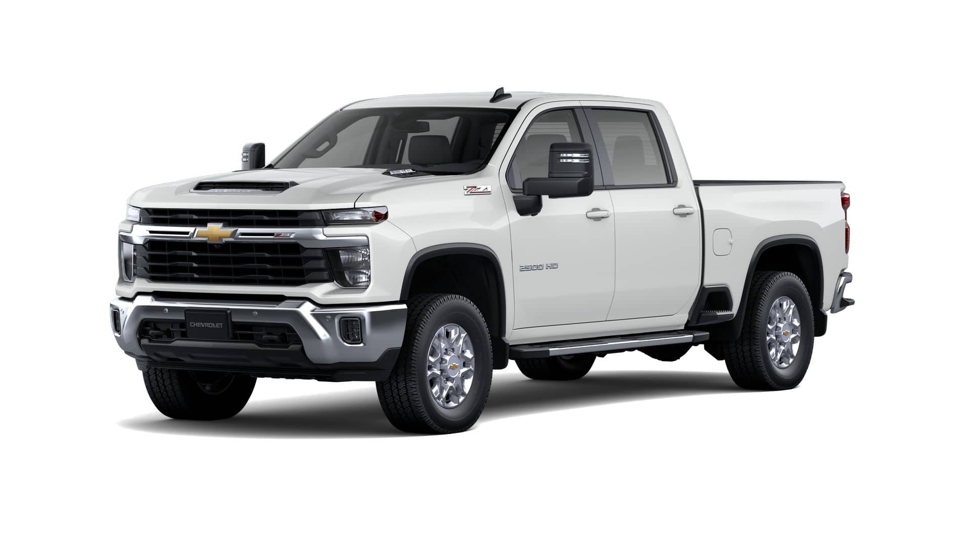 2026 Chevrolet Silverado 2500 HD LT in Summit White — front three-quarter view