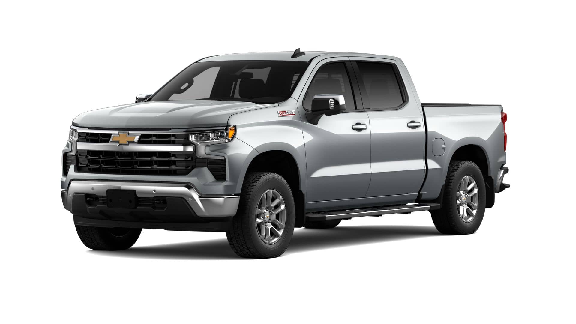 2026 Chevrolet Silverado 1500 LT in Sterling Gray Metallic — front three-quarter view